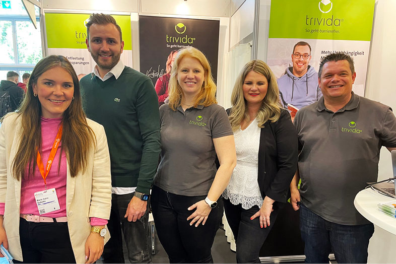 Das Trivida Team bei der Altenpflege Messe 2022.